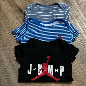 3 Piece Bundle - One Piece Outfit & 2 Onesies -  Boys 0-3 Month